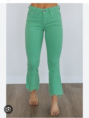 Mica Los Angeles Emberly Jeans in Shamrock. Size 32